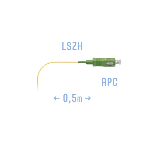 Пигтейл SC/APC SM (0.9) 0,5 m Пигтейл SC/APC SM (0.9) 0,5 m